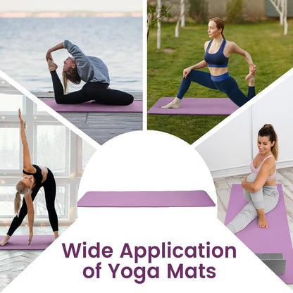 1/2-inch Thick High Density Exercise Yoga Mat with Carrying Strap