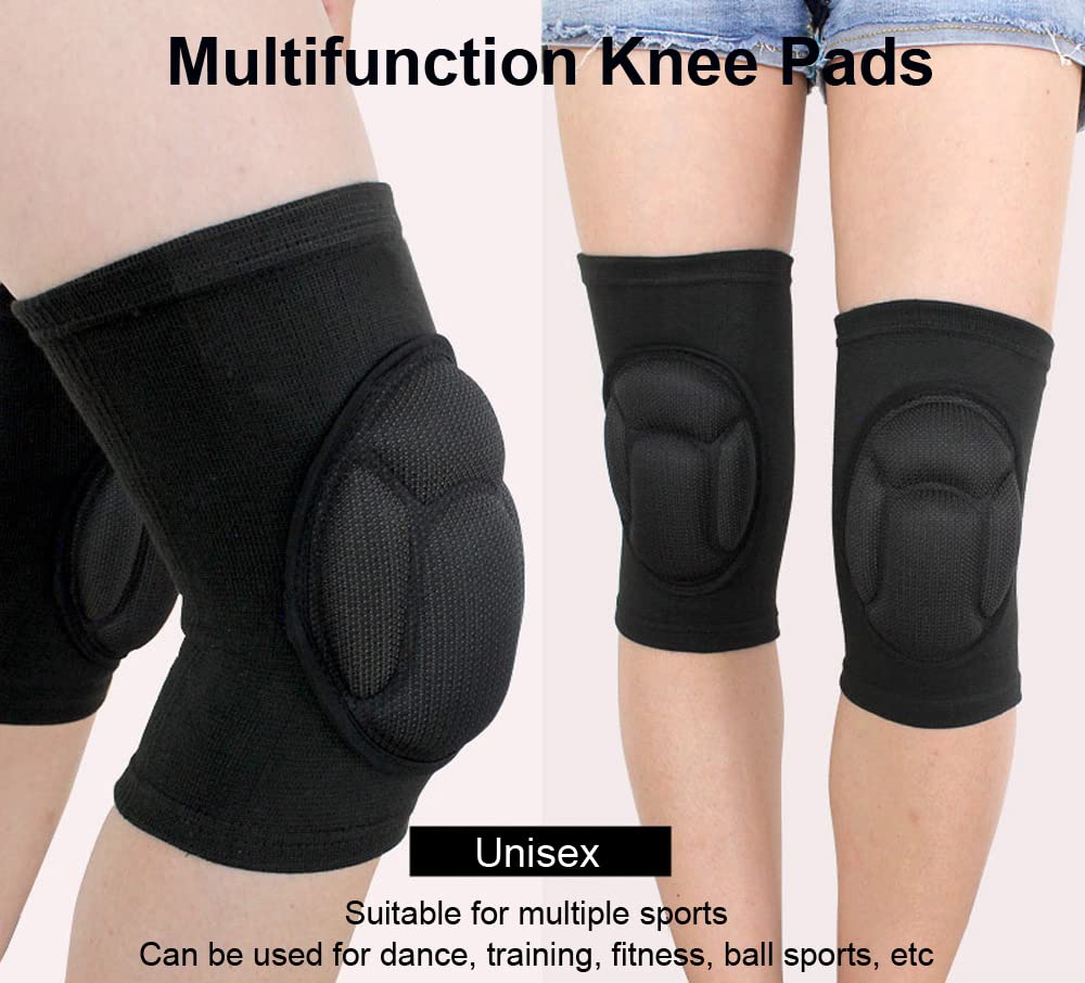 Knee Pads for Women & Men, Basketball Knee Pads Volleyball Knee Pads for Women Men Wrestling Knee Pads Wrestling Gear, Crash Pad Snowboarding Gear Knee Protector Soft Knee Pads for Work (Medium