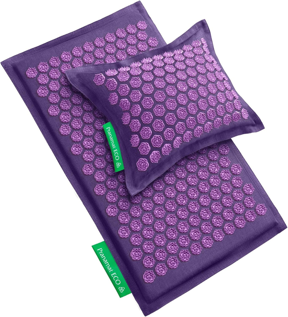 Acupressure Large Mat and Pillow Set, Premium Acupressure Therapy for Pain Relief and Relaxation, Handcrafted in Europe with Sustainable and Natural Materials (Rosegold)