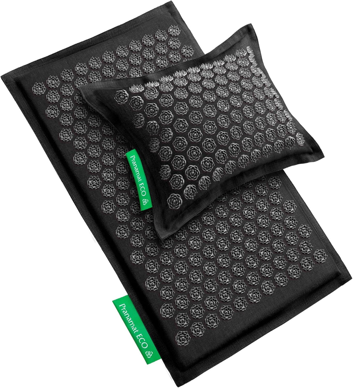 Acupressure Large Mat and Pillow Set, Premium Acupressure Therapy for Pain Relief and Relaxation, Handcrafted in Europe with Sustainable and Natural Materials (Rosegold)