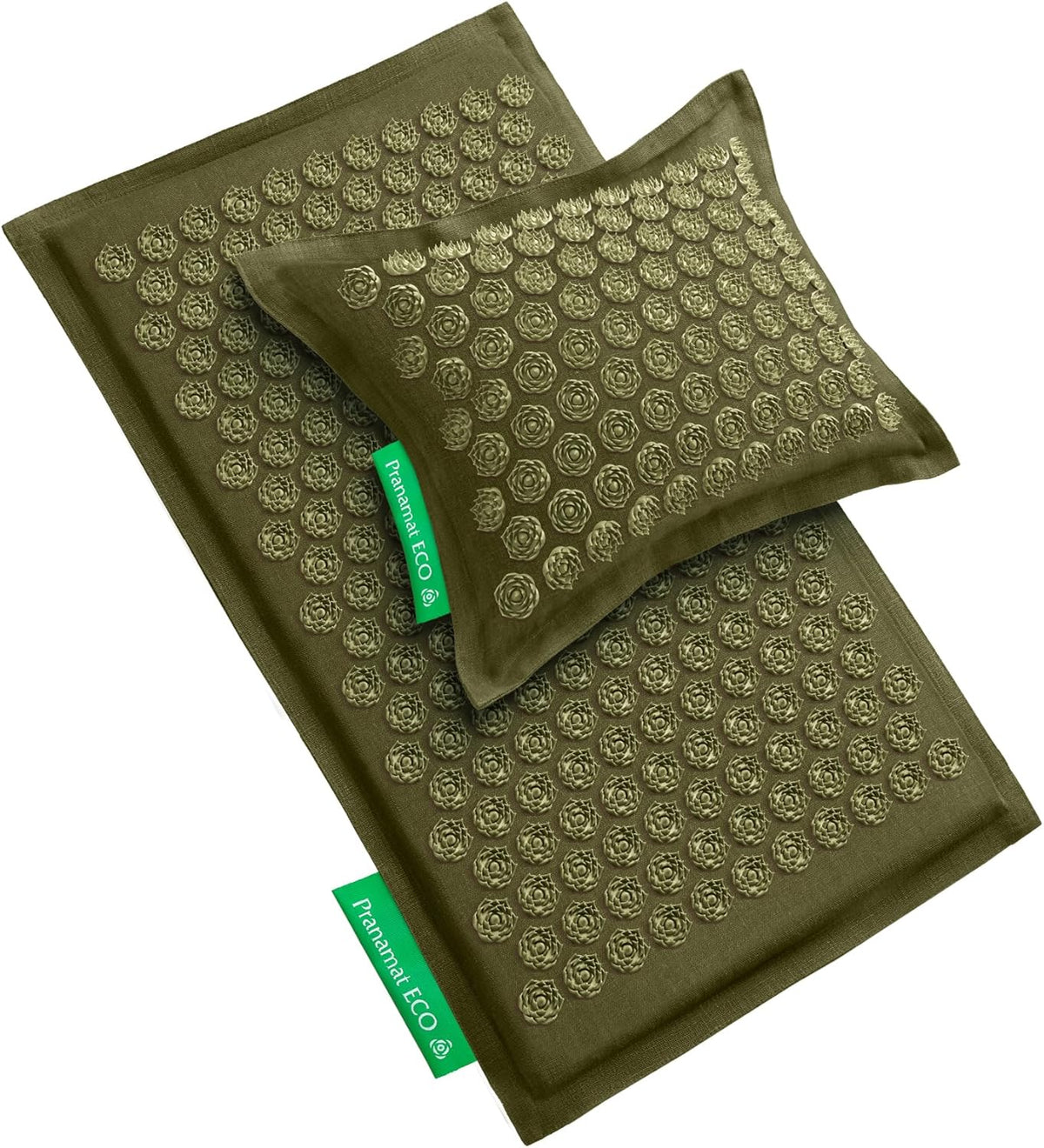 Acupressure Large Mat and Pillow Set, Premium Acupressure Therapy for Pain Relief and Relaxation, Handcrafted in Europe with Sustainable and Natural Materials (Rosegold)