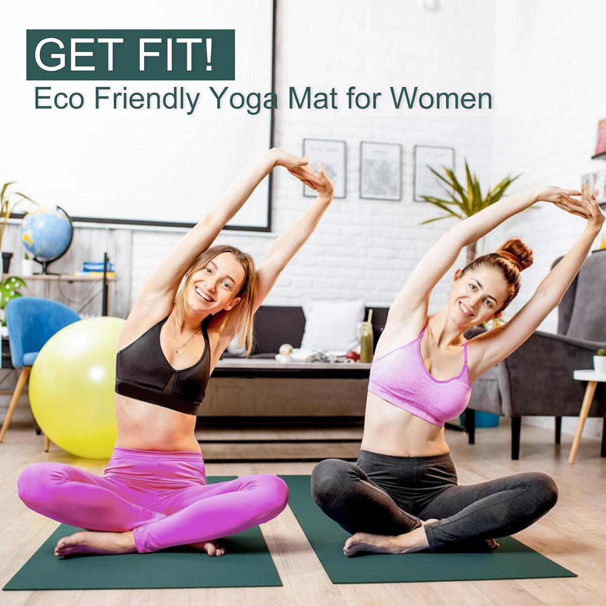 3 mm Thin Yoga Mats Bulk, 68 x 24 in
