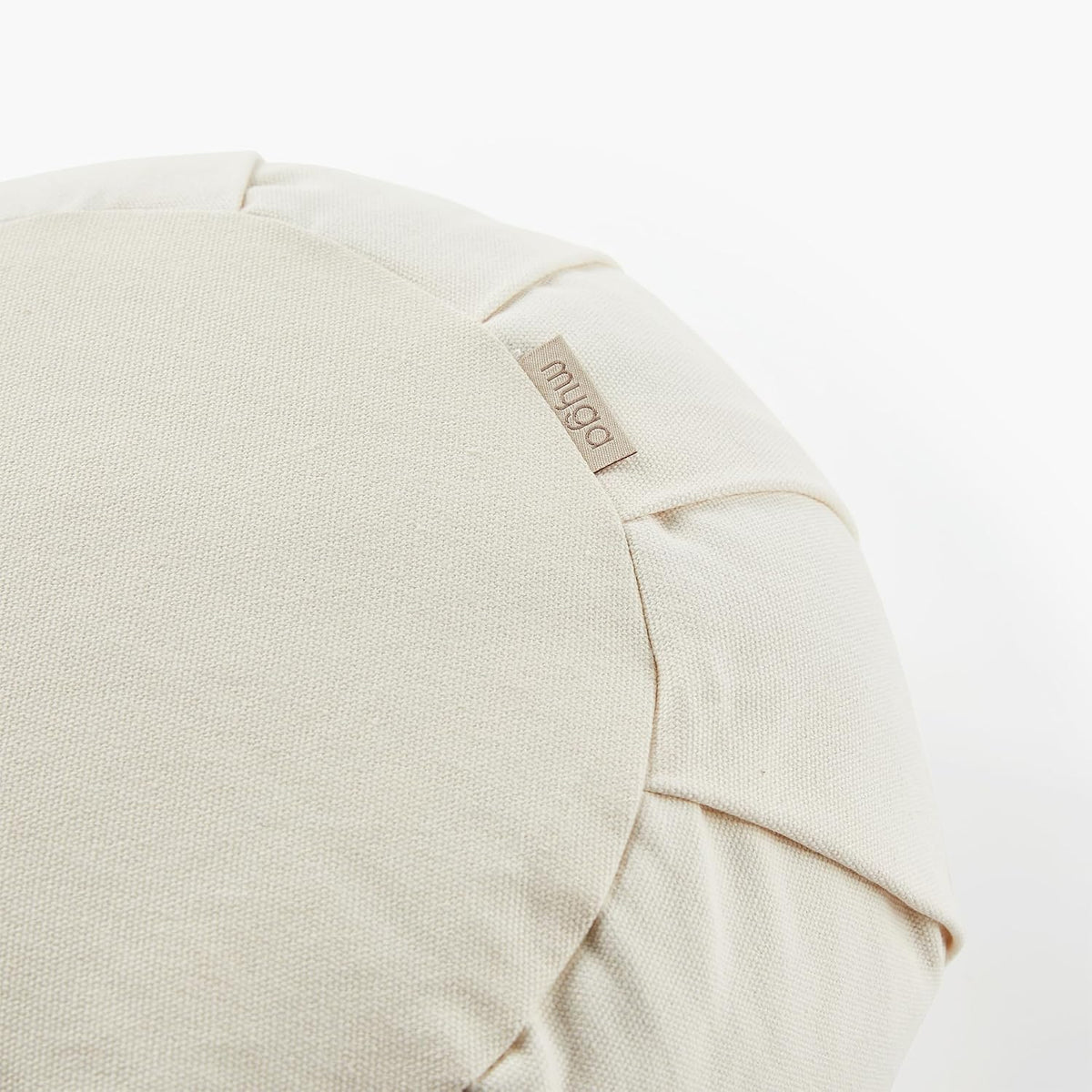 Zafu Yoga Meditation Cushion with Washable Cover - Floor Cushion Pillow with Natural Buckwheat Filling - Soft Round Cotton Design for Meditating or Pranayama Exercises