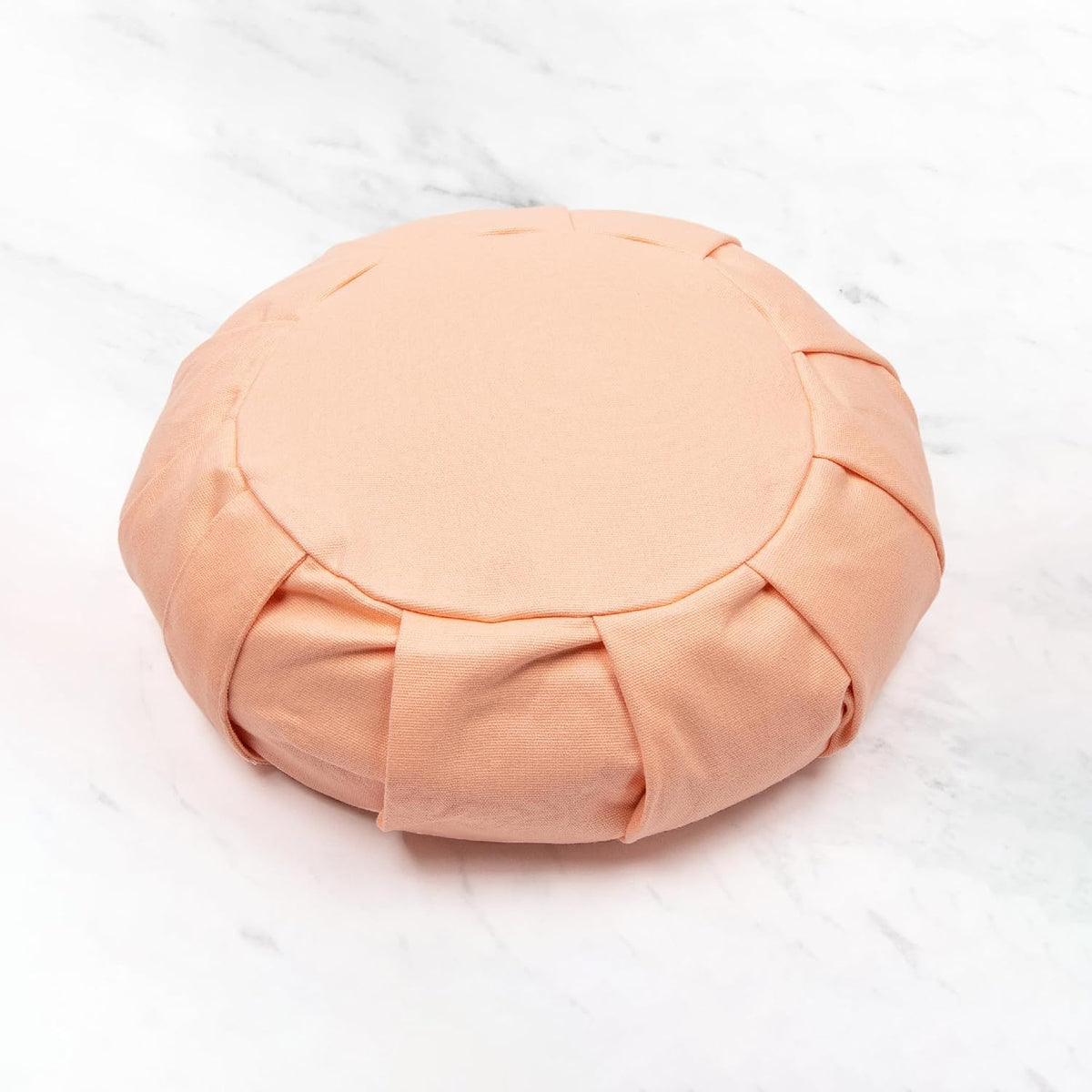 Zafu Yoga Meditation Cushion with Washable Cover - Floor Cushion Pillow with Natural Buckwheat Filling - Soft Round Cotton Design for Meditating or Pranayama Exercises