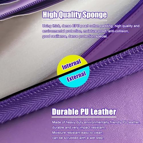 Premium Dance Pole Removable Spinning Static Dancing HeavyDuty Steel Pole Adjustable Height,(Pole Dance Mat,2"/4" Thick Round Folding Crash Mat for Pole Dancing, Home Gym Safety Pad, Yoga F