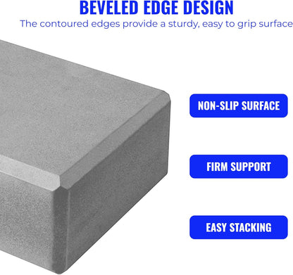 3in Foam Bulk Yoga Blocks, 10 Pack
