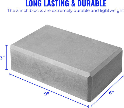 3in Foam Bulk Yoga Blocks, 10 Pack