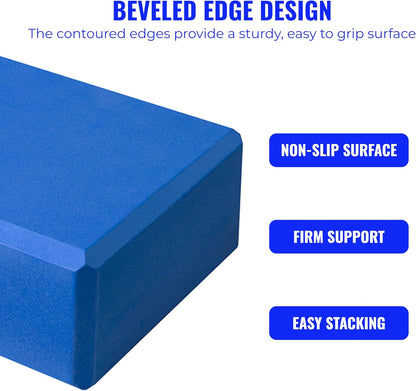 3in Foam Bulk Yoga Blocks, 10 Pack