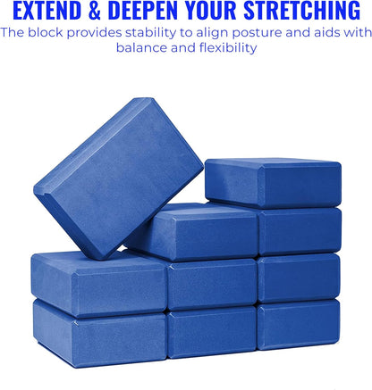 3in Foam Bulk Yoga Blocks, 10 Pack