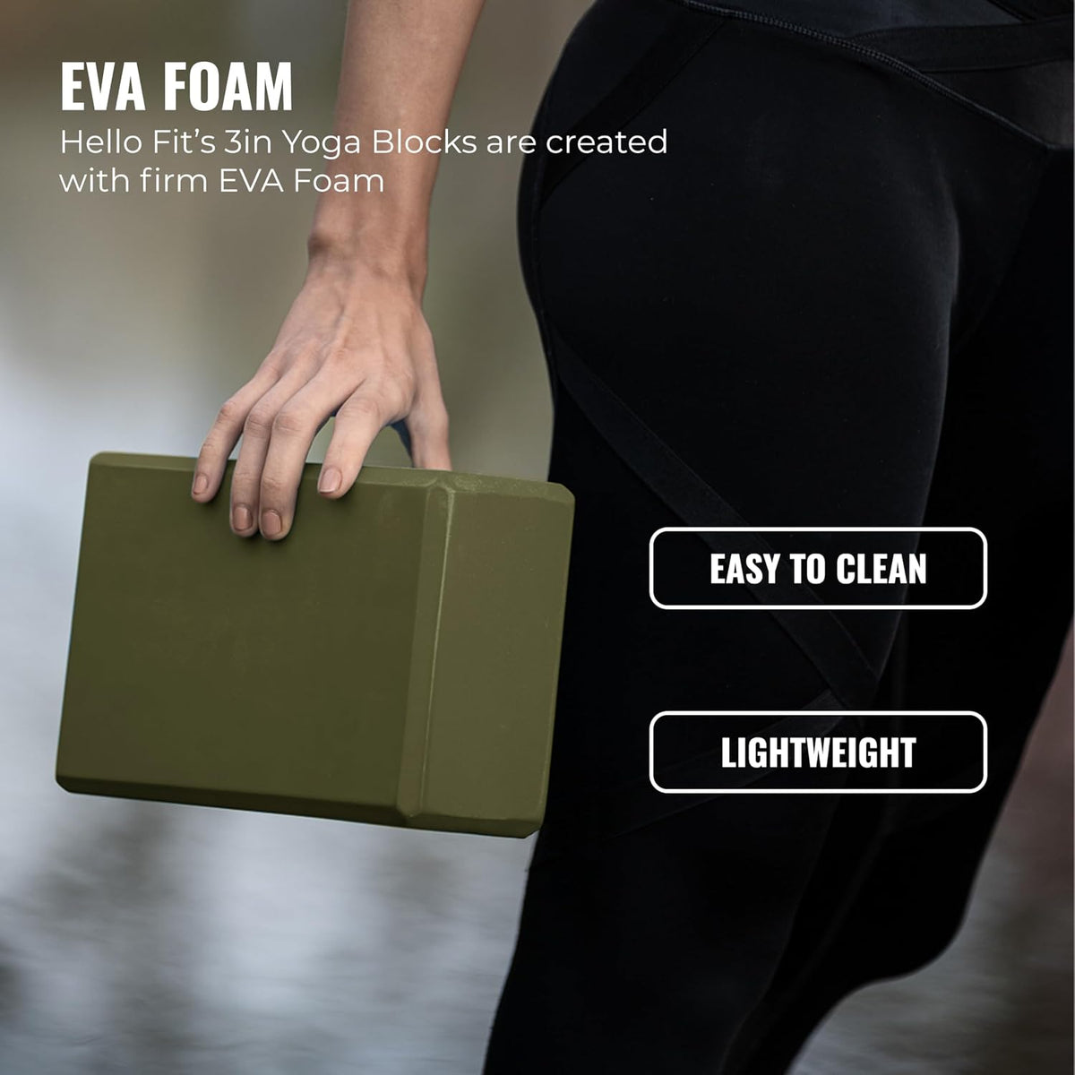 3in Foam Bulk Yoga Blocks, 10 Pack