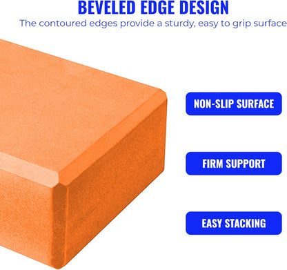 3in Foam Bulk Yoga Blocks, 10 Pack
