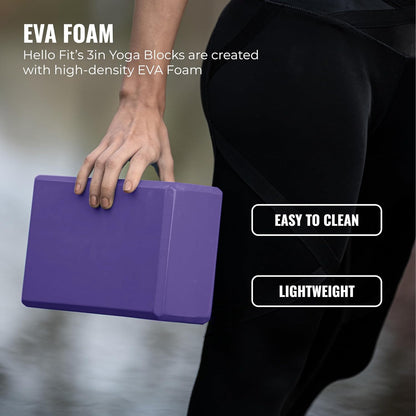 3in Foam Bulk Yoga Blocks, 10 Pack