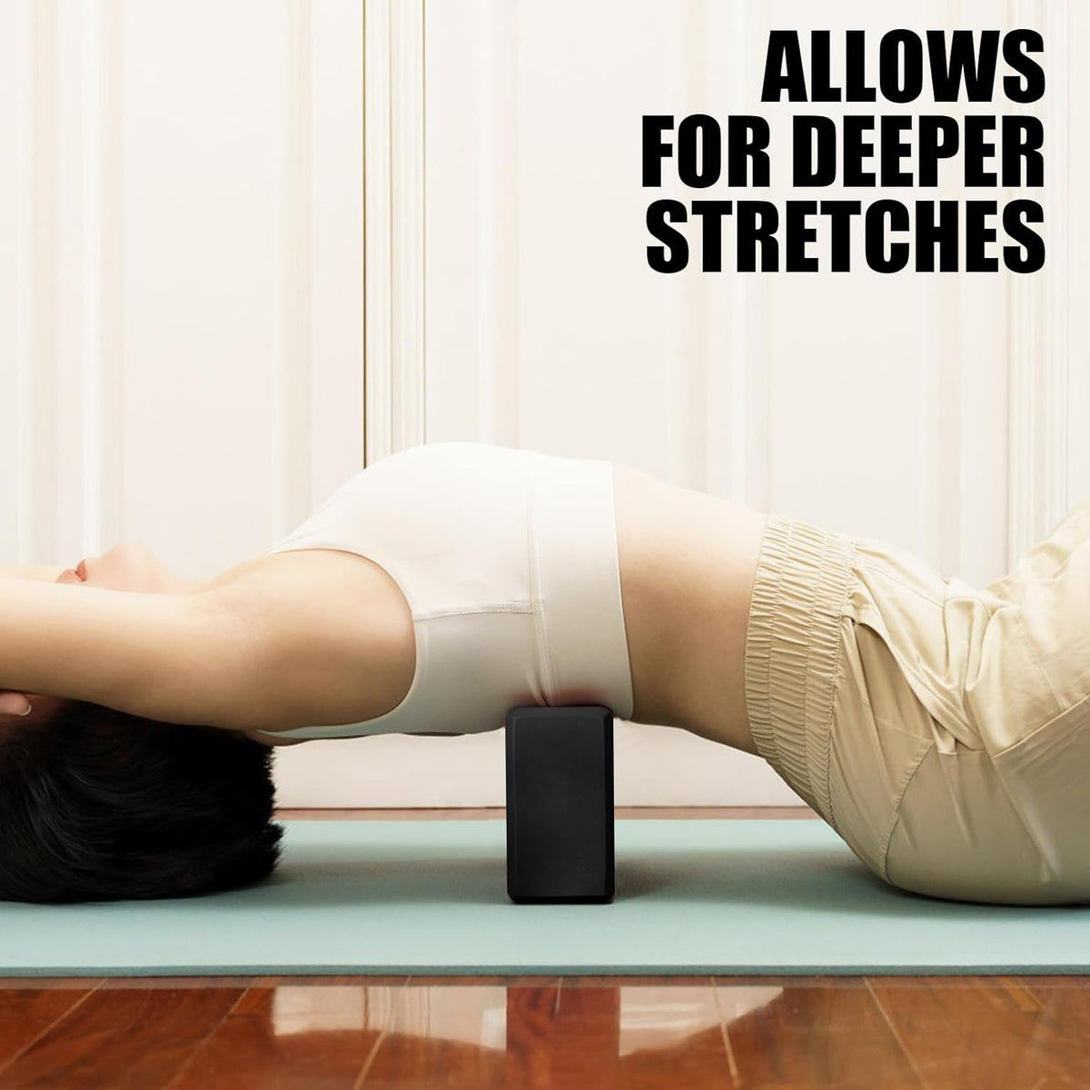 2 Pcs Yoga Blocks, 9x6x3 Inch Foam Blocks for Pilates