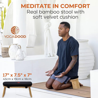 Meditation Bench - Folding Bamboo Meditation Stool