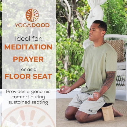Meditation Bench - Folding Bamboo Meditation Stool