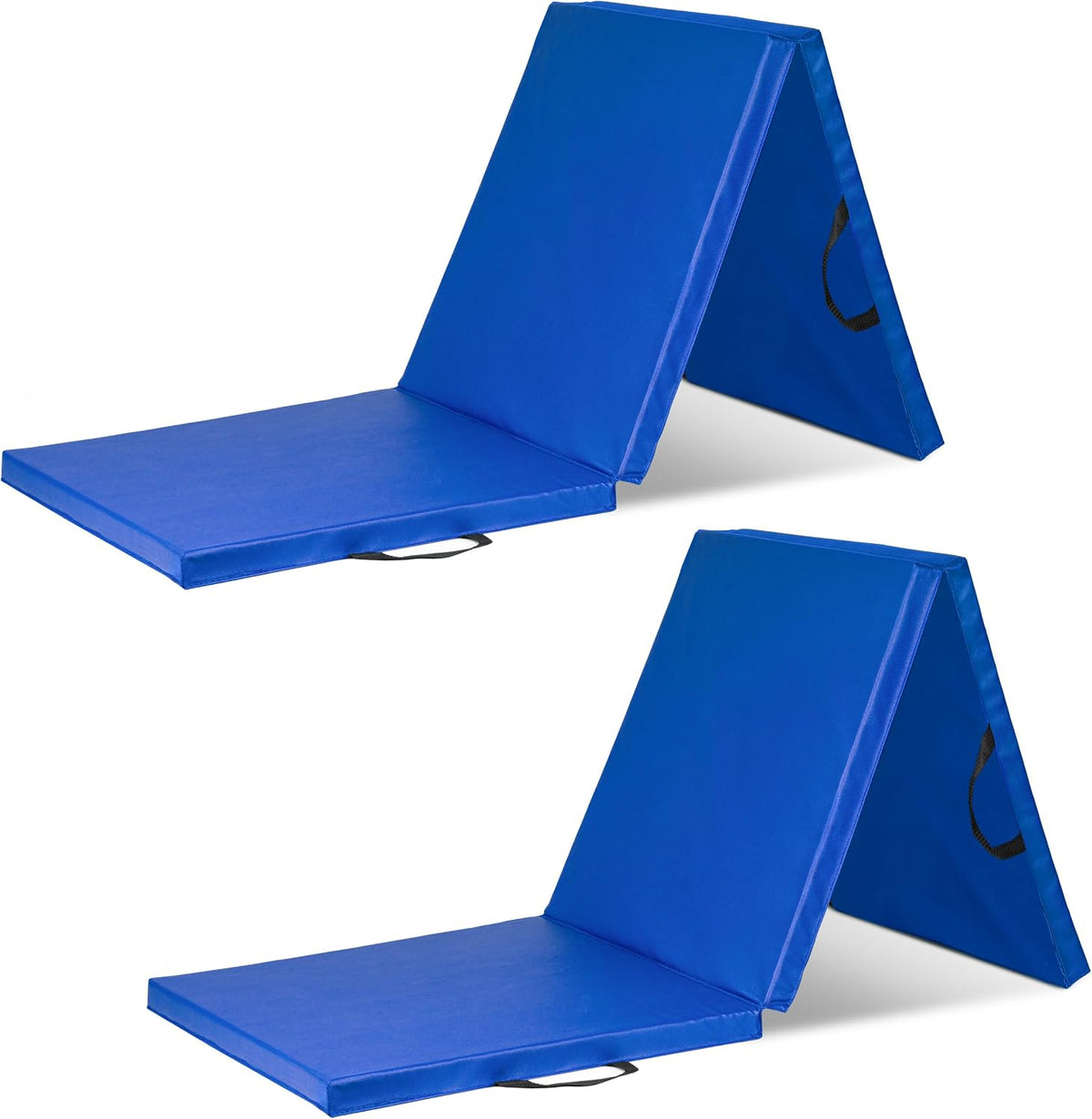 ProsourceFit Tri-Fold Folding Thick Exercise Mat 6’x2’ with Carrying Handles for MMA, Gymnastics, Stretching, Core Workouts