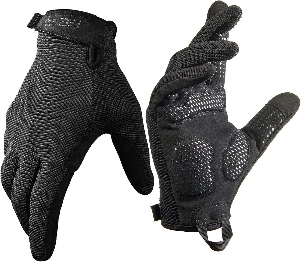 Full-Finger Workout Gloves for Men, Padded Gym Gloves with Grip