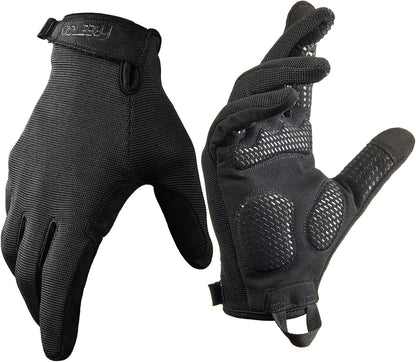 Full-Finger Workout Gloves for Men, Padded Gym Gloves with Grip
