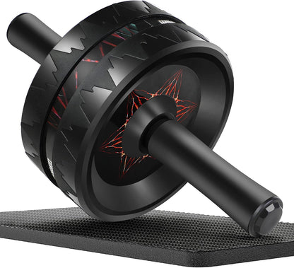 AB Roller Wheel - Ab Roller for Abdominal Workout and Core Strength Training, Portable Ab Wheel Roller Exercise for Men Women Fitness Lover, No Noise Ab Wheels with Thick Knee Pad for Home Gym &Travel