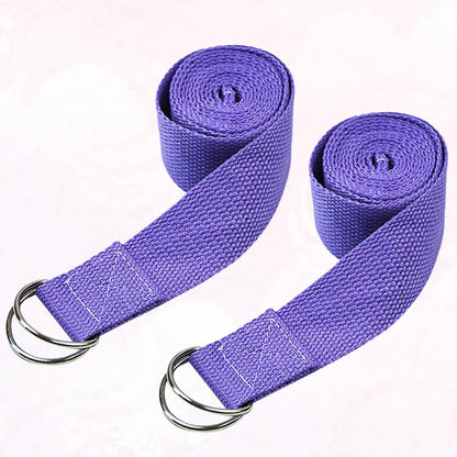 Yoga Stretch Belt 72 Inch Elastic Fitness Stretch Band with Durable Buckle for Flexibility Muscle Stretching and Daily Exercise