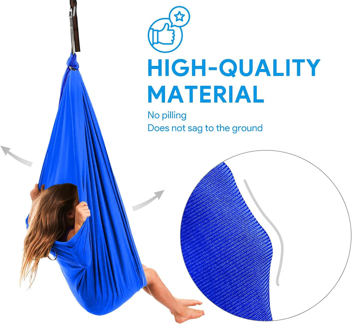 Sensory Swing, Therapy Swing for Kids & Adults, Cuddle Swing Indoor Outdoor
