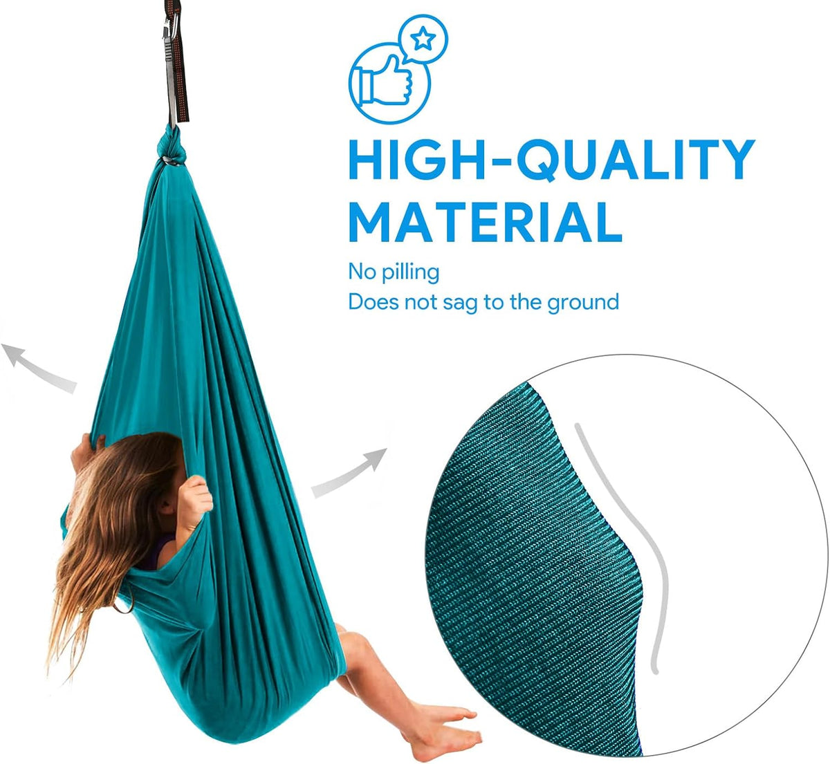 Sensory Swing, Therapy Swing for Kids & Adults, Cuddle Swing Indoor Outdoor