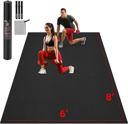 Extra Large Exercise Mat 10'x6'/9'x6'/8'x6'/7'x5'/6'x4' (8mm)