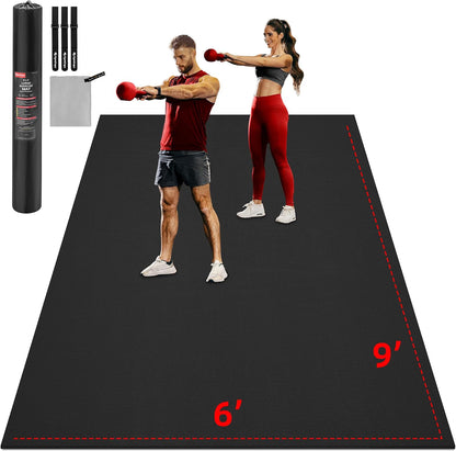 Extra Large Exercise Mat 10'x6'/9'x6'/8'x6'/7'x5'/6'x4' (8mm)