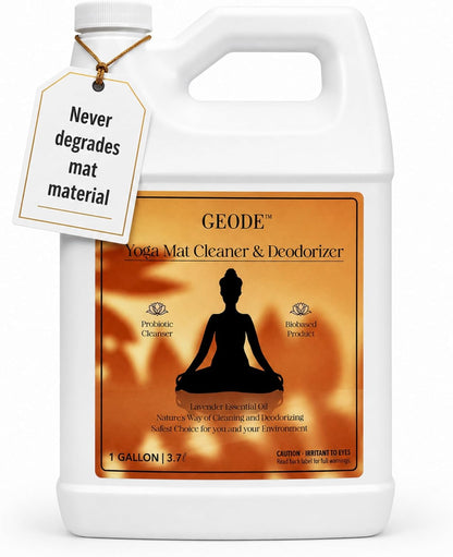 Yoga Mat Cleaner & Deodorizer Spray – Lavender Essential Oil Formula for Yoga Mats, Pilates Reformers & Gym Equipment – Natural No-Residue Workout Mat Cleaner, Non-Toxic Daily Cleaning Spray (4oz)
