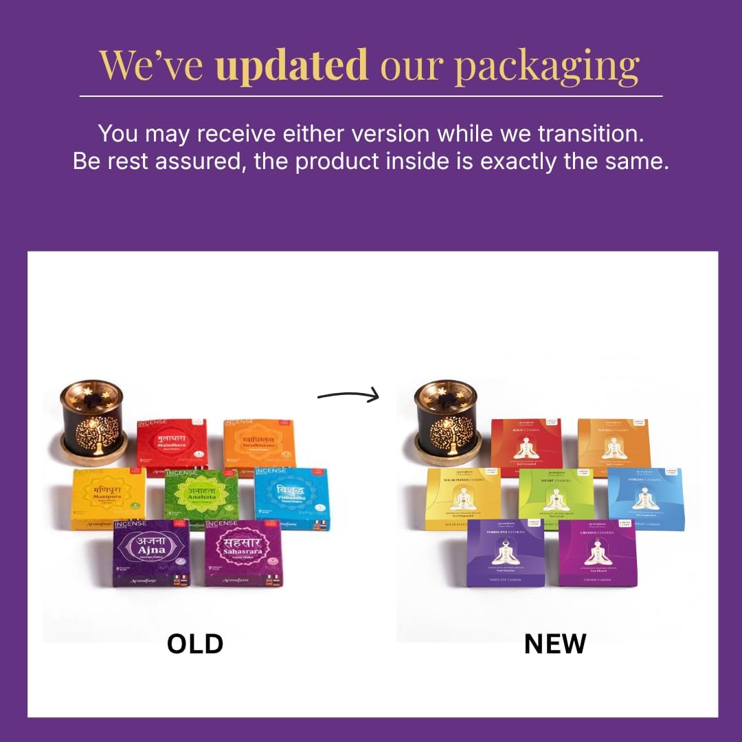 7 Chakra Smokeless Incense Bricks Gift Set, 14 Bricks