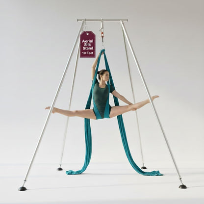 Aerial Rig, Aerial Yoga Stand, 10 FT Frame, 13 YD Fabric, 550 LB Capacity