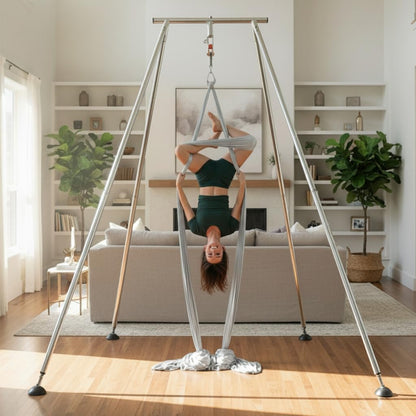 Aerial Rig, Aerial Yoga Stand, 10 FT Frame, 13 YD Fabric, 550 LB Capacity