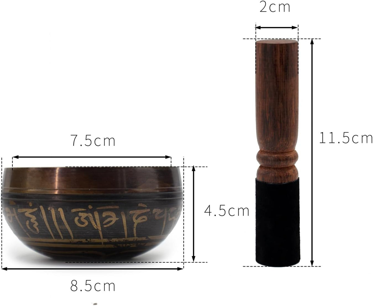 singing bowl (Black 3.15 inch set)