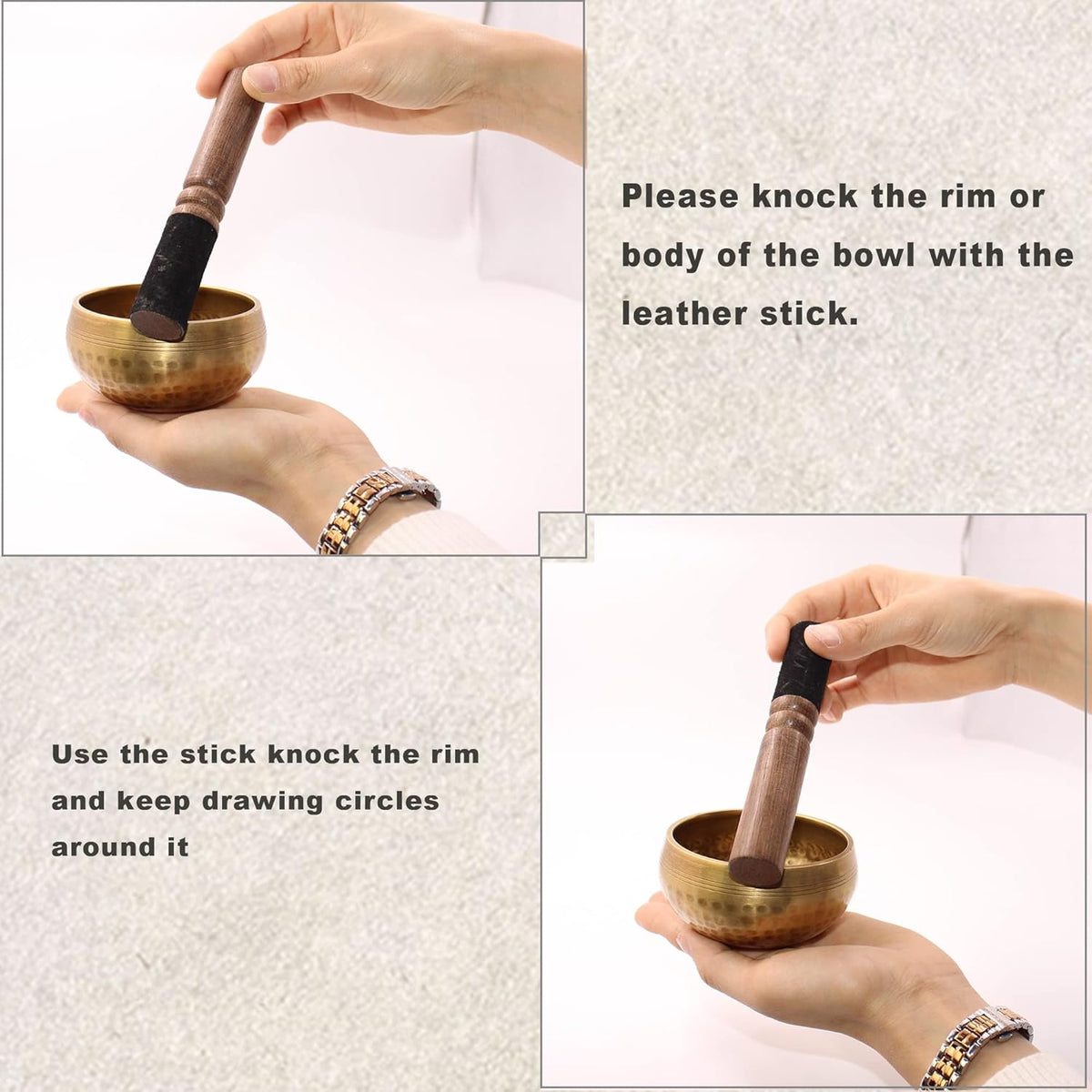singing bowl (Black 3.15 inch set)