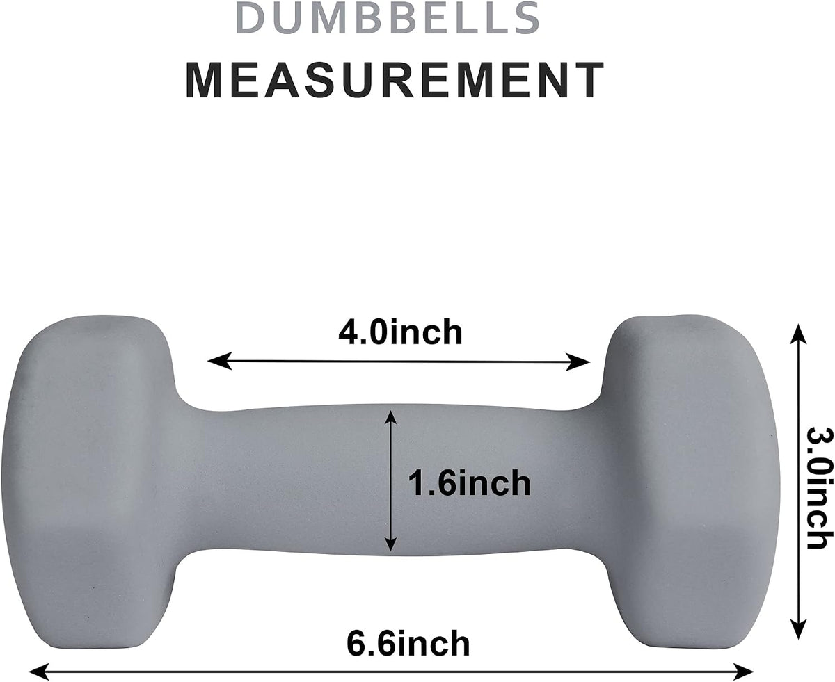 Home Gym Equipment Workouts Strength Training Weight Loss Pilates Yoga Dumbbell Set, Weights for Women, Men, Seniors and Youth