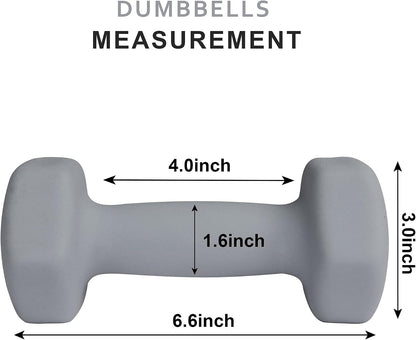 Home Gym Equipment Workouts Strength Training Weight Loss Pilates Yoga Dumbbell Set, Weights for Women, Men, Seniors and Youth
