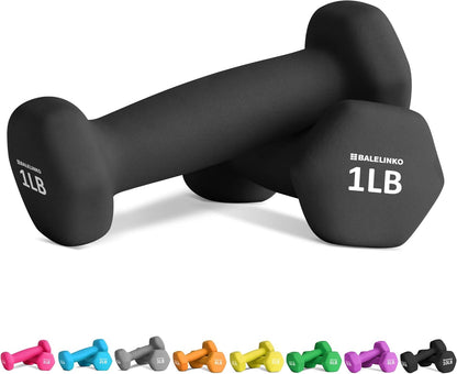Home Gym Equipment Workouts Strength Training Weight Loss Pilates Yoga Dumbbell Set, Weights for Women, Men, Seniors and Youth