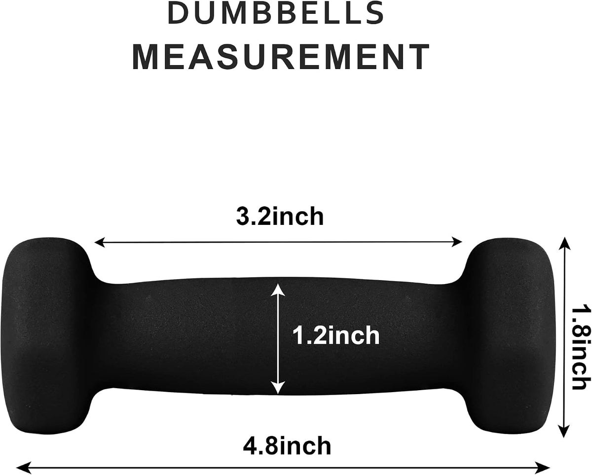 Home Gym Equipment Workouts Strength Training Weight Loss Pilates Yoga Dumbbell Set, Weights for Women, Men, Seniors and Youth