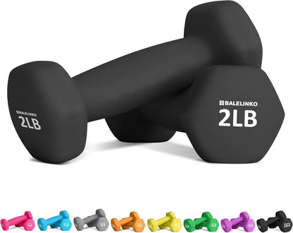 Home Gym Equipment Workouts Strength Training Weight Loss Pilates Yoga Dumbbell Set, Weights for Women, Men, Seniors and Youth
