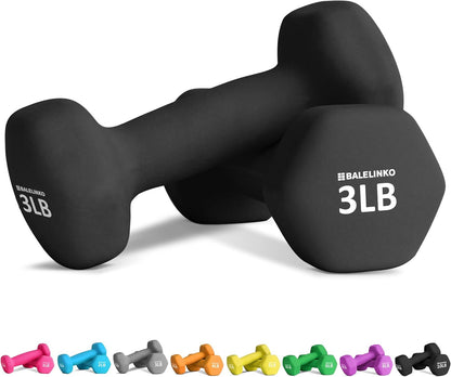 Home Gym Equipment Workouts Strength Training Weight Loss Pilates Yoga Dumbbell Set, Weights for Women, Men, Seniors and Youth