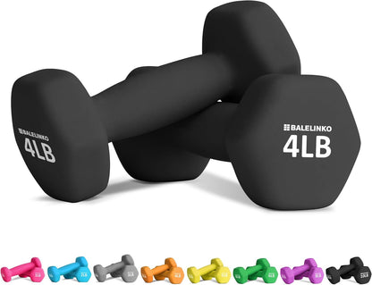 Home Gym Equipment Workouts Strength Training Weight Loss Pilates Yoga Dumbbell Set, Weights for Women, Men, Seniors and Youth