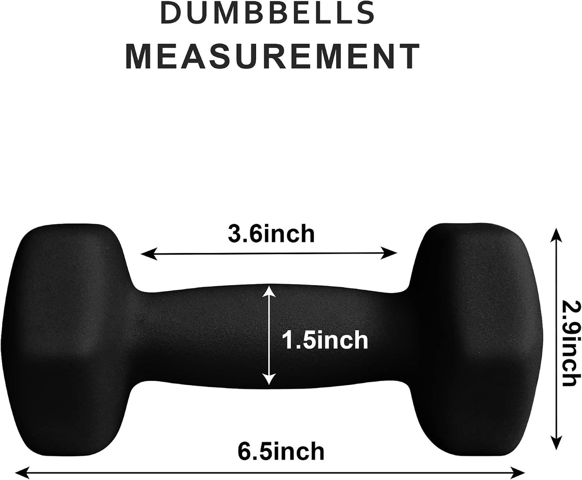 Home Gym Equipment Workouts Strength Training Weight Loss Pilates Yoga Dumbbell Set, Weights for Women, Men, Seniors and Youth