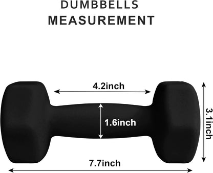 Home Gym Equipment Workouts Strength Training Weight Loss Pilates Yoga Dumbbell Set, Weights for Women, Men, Seniors and Youth