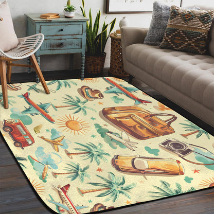 Red Hot Chili Pepper on Black Large Area Rug 4x6 Ft Washable Stain Resistant Rugs Non-Slip Soft Modern Carpet for Home Kitchen Living Room Office Party Decor