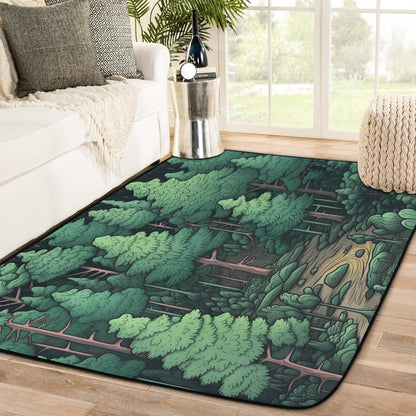 Red Hot Chili Pepper on Black Large Area Rug 4x6 Ft Washable Stain Resistant Rugs Non-Slip Soft Modern Carpet for Home Kitchen Living Room Office Party Decor