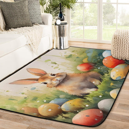 Red Hot Chili Pepper on Black Large Area Rug 4x6 Ft Washable Stain Resistant Rugs Non-Slip Soft Modern Carpet for Home Kitchen Living Room Office Party Decor