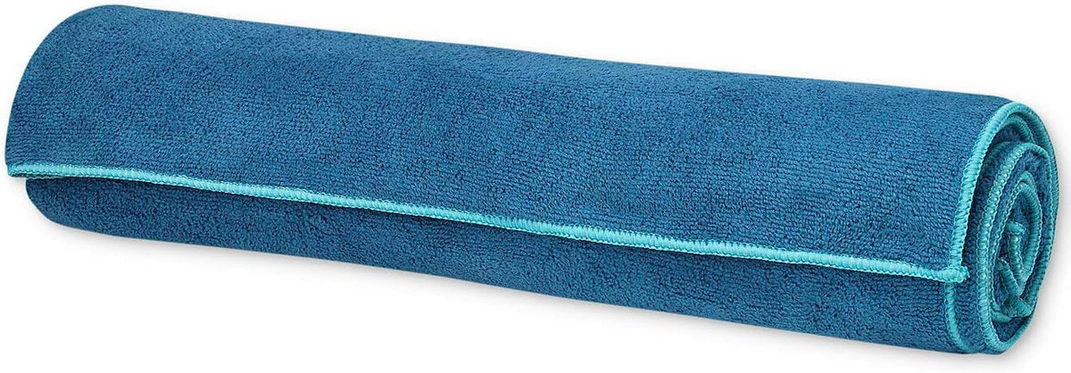 Stay-Put Yoga Mat Towel, Non-Slip, Corner Pockets