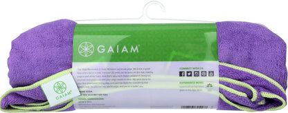 Stay-Put Yoga Mat Towel, Non-Slip, Corner Pockets