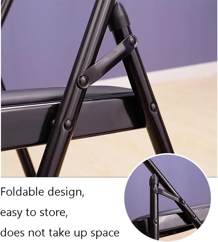 Brown Backless Yoga Chair, Pilates Yoga Chair, PU Leather, Double Beam Design, Folding Yoga Chair, Iyengar Yoga Chair, Yoga Inversion Chair, Size: 47 * 45 * 82cm