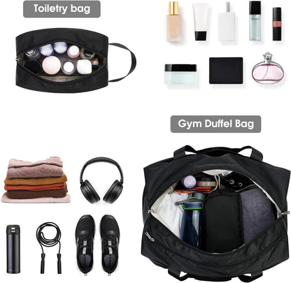 Ceneda 20" Gym Bag for Women with Wet Pocket & Shoe Compartment, Lightweight Duffel Waterproof Carry On Duffle for Travel, Yoga, Overnight (Green)